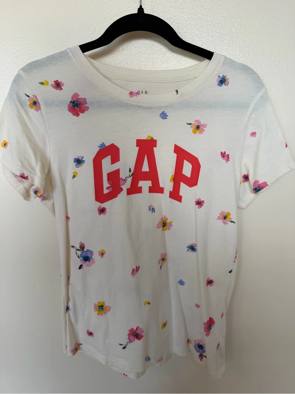 GAP Cream Floral Tee & Shorts Matching Set